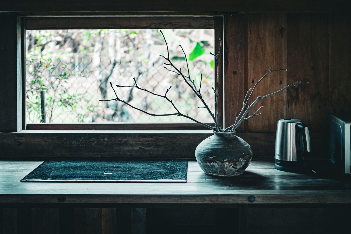 Vase with branches